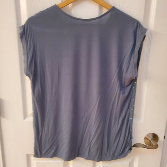 Papermoon top - Size Medium - Green/White Reece Mixed Material Top - Picture 4 of 7